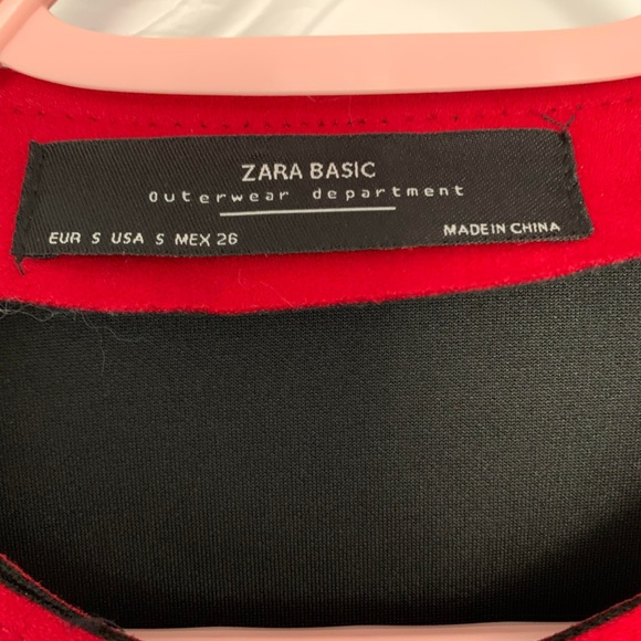 Zara Small red suede coat - Picture 3 of 4
